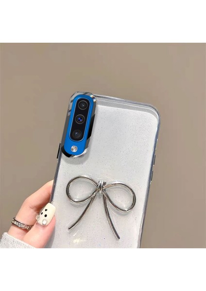 Samsung Galaxy A30S Uyumlu Kılıf Zebana Bow Silikon Kılıf Şeffaf fiyatları
