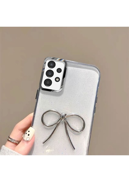 Samsung Galaxy A23 Uyumlu Kılıf Zebana Bow Silikon Kılıf Şeffaf fiyatları