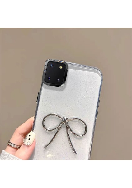 Samsung Galaxy Note 10 Lite Uyumlu Kılıf Zebana Bow Silikon Kılıf Şeffaf fiyatları