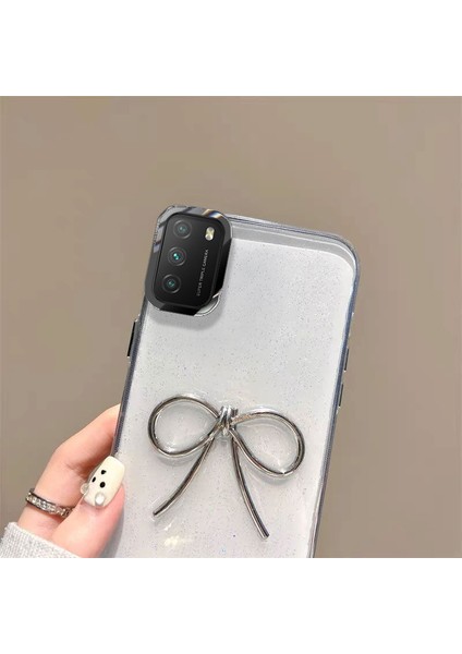 Xiaomi Poco M3 Uyumlu Kılıf Zebana Bow Silikon Kılıf Şeffaf fiyatları