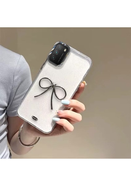 Xiaomi Poco M3 Uyumlu Kılıf Zebana Bow Silikon Kılıf Şeffaf modelleri