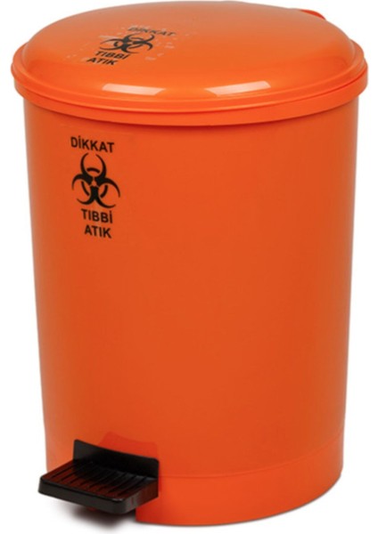 20 Litre Monoton Pedallı Tıbbi Atık Çöp Kovası, Kırmızı, No:3, BO183 fiyatları