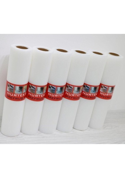 Yıkanabilir Şeffaf Raf Örtüsü, 45X10M, Dayanıklı ve Kullanışlı Tasarım