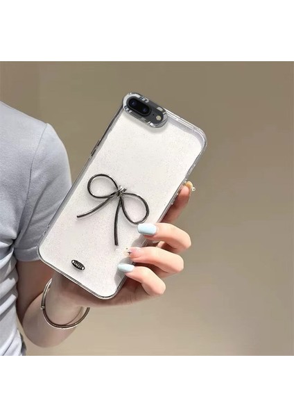 Apple iPhone 6s Plus Uyumlu Kılıf Zebana Bow Silikon Kılıf Şeffaf modelleri