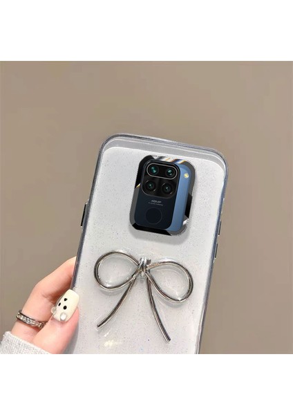 Xiaomi Redmi Note 9 Uyumlu Kılıf Zebana Bow Silikon Kılıf Şeffaf fiyatları
