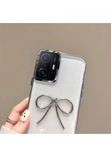 Xiaomi Mi 11T Pro Uyumlu Kılıf Zebana Bow Silikon Kılıf Şeffaf fiyatları