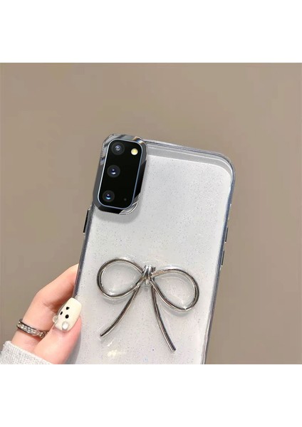 Samsung Galaxy S20 Fe Uyumlu Kılıf Zebana Bow Silikon Kılıf Şeffaf fiyatları