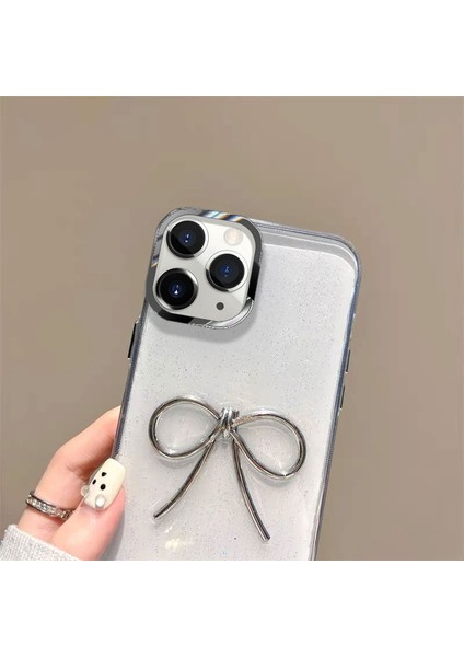 Apple iPhone 11 Pro Max Uyumlu Kılıf Zebana Bow Silikon Kılıf Şeffaf fiyatları