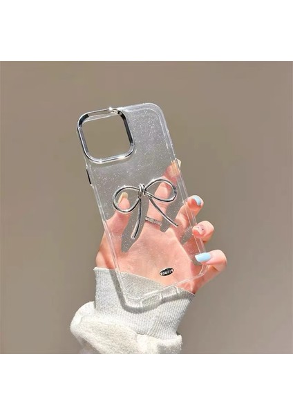 Apple iPhone 11 Pro Max Uyumlu Kılıf Zebana Bow Silikon Kılıf Şeffaf fırsatları