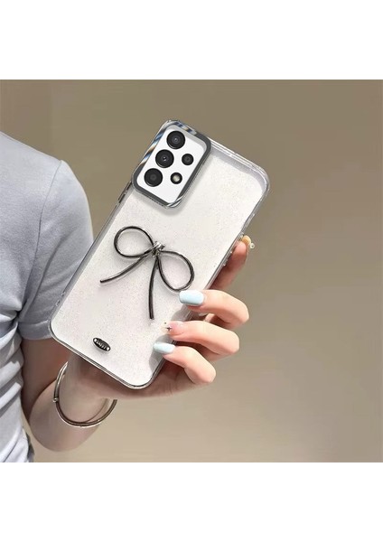 Samsung Galaxy A53 5g Uyumlu Kılıf Zebana Bow Silikon Kılıf Şeffaf modelleri