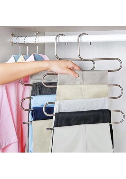 5 Katlı Çok Amaçlı Eşarp ve Şal Askısı, Akıllı ve Pratik Düzenleyici