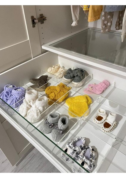 Şeffaf Pleksi Çekmecede Iç Düzenleyici, Şık ve Kullanışlı Depolama Çözümü