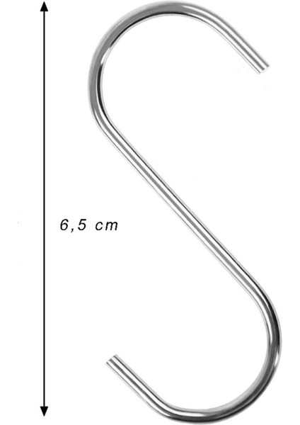 Paslanmaz Çelik 20'li Metal S Kanca, Bardak ve Eşya Düzenleyici indirimleri