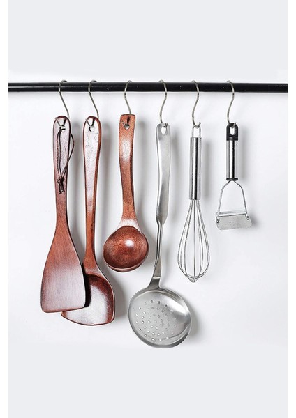 Paslanmaz Çelik 20'li Metal S Kanca, Bardak ve Eşya Düzenleyici