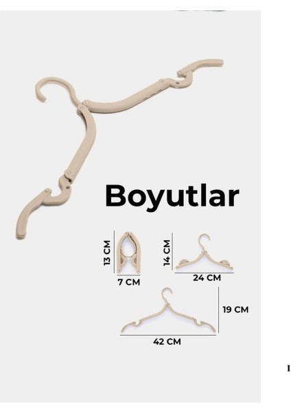 Çok Renkli Seyahat ve Elbise Askısı, Pratik ve Kullanışlı 1 Adet modelleri