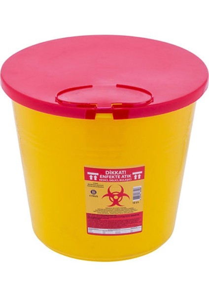 10 Lt Tıbbi Atık Kovası, 5'li Set, Sağlıklı ve Hijyenik Kullanım Için Ideal fiyatları