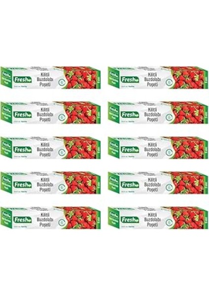 Çok Renkli 23X31CM Ekonomik Kilitli Buzdolabı Poşeti 80 Adet