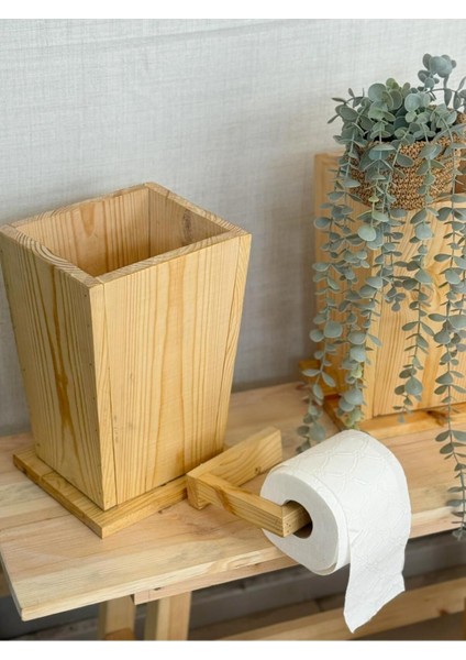 Ahşap Krem Çöp Kutusu, Şık ve Doğal Tasarım modelleri