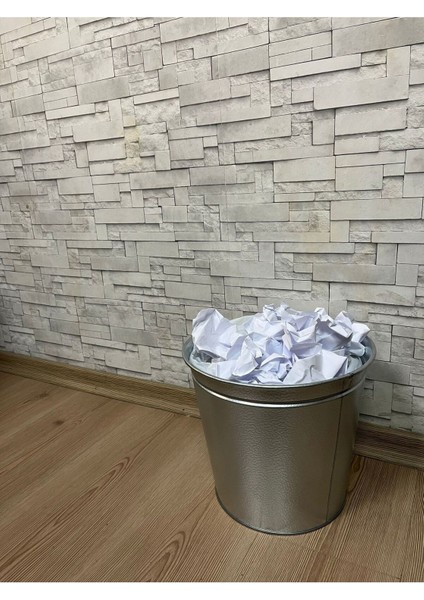 Iki Adet Galvaniz Renk Ofis Tipi 10 Litrelik Çöp Kovası, Şık ve Kullanışlı Seçim modelleri
