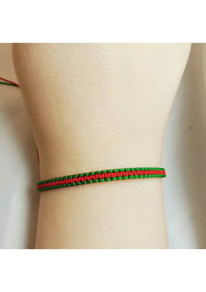 Karşıyaka Makrome Örgü Taraftar Bilekliği | El Yapımı, Kırmızı Yeşil Ayarlanabilir Unisex Spor Bileklik | Makrome Hediyelik Dayanıklı Spor Taraftar Aksesuarı | Karşıyaka Bileklik fiyatları