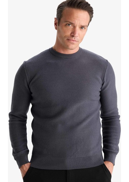 Standart Fit Bisiklet Yaka Triko Kazak C9618AX25AU