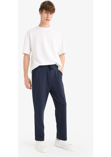 Regular Fit Basic Düz Beli Bağcıklı Düz Paça Cepli Eşofman Altı D6762AX25AU fiyatları