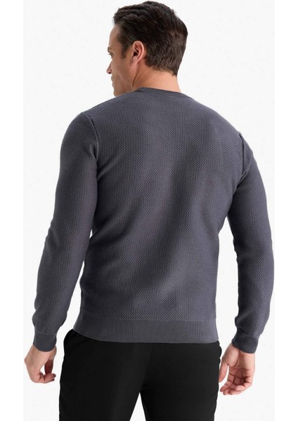 Standart Fit Bisiklet Yaka Triko Kazak C9618AX25AU