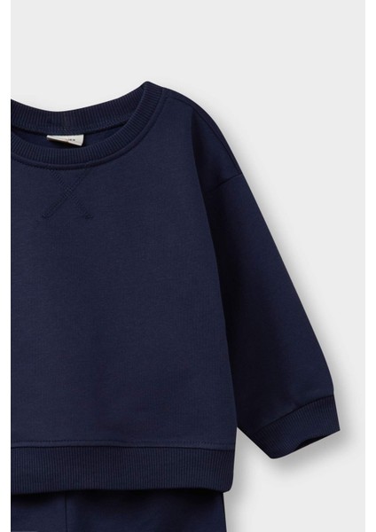Erkek Bebek 2'li Takım Basic Düz Sweatshirt Eşofman Altı E8434A525WN modelleri