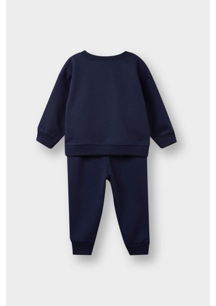 Erkek Bebek 2'li Takım Basic Düz Sweatshirt Eşofman Altı E8434A525WN indirimleri
