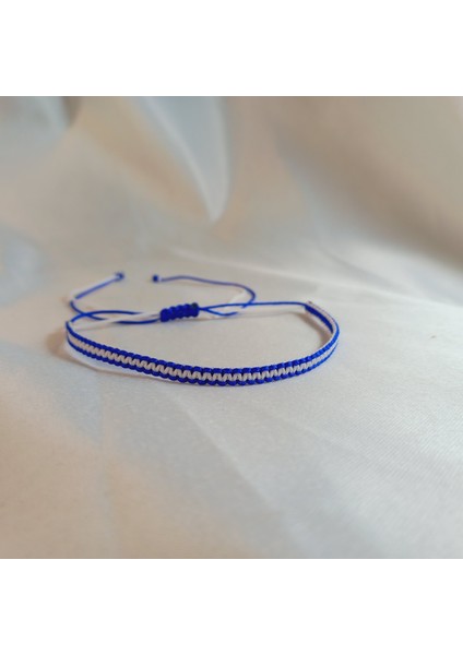 Kasımpaşa Makrome Örgü Taraftar Bilekliği | El Yapımı, Lacivert Beyaz Ayarlanabilir Unisex Spor Bileklik | Makrome Hediyelik Dayanıklı Spor Taraftar Aksesuarı | Kasımpaşa Bileklik