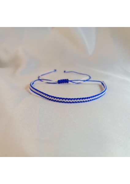 Kasımpaşa Makrome Örgü Taraftar Bilekliği | El Yapımı, Lacivert Beyaz Ayarlanabilir Unisex Spor Bileklik | Makrome Hediyelik Dayanıklı Spor Taraftar Aksesuarı | Kasımpaşa Bileklik modelleri