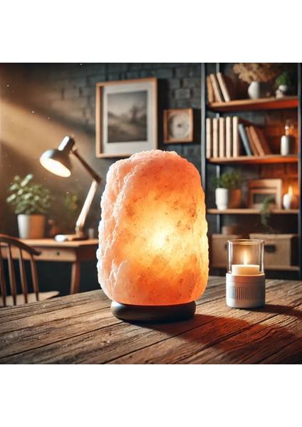 Pembe Himalaya Tuz Lambası, 2-3 Kg, Doğal ve Şık Dekorasyon Ürünü
