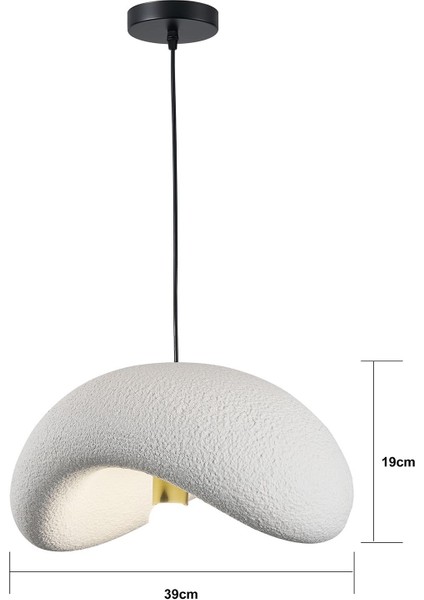 Modern Beyaz Beton Sarkıt Avize, Oturma Odası ve Salon Dekorasyonu Için Şık Tasarım fiyatları