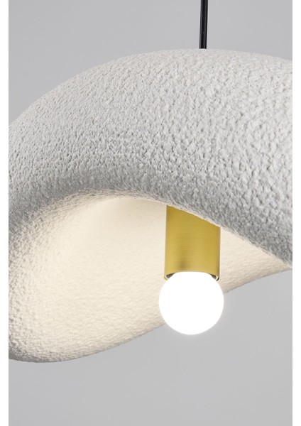 Modern Beyaz Beton Sarkıt Avize, Oturma Odası ve Salon Dekorasyonu Için Şık Tasarım indirimleri