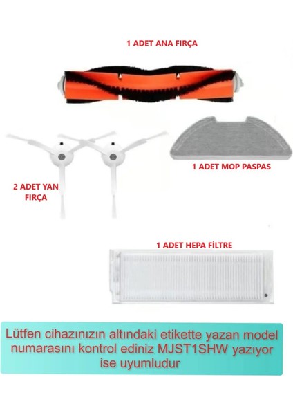 Uyumlu Fırça Yedek Parça Seti, Temizlik Robotu Için Mükemmel Uyumluluk