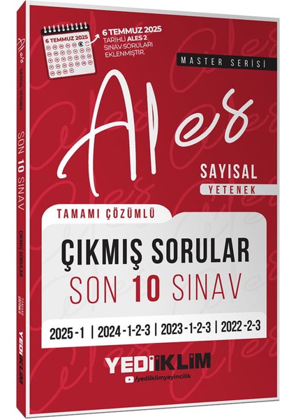 2026 Ales Master Serisi Sözel-Sayısal Yetenek(Çözümlü Soru Bankası-Son 10 Sınav Çıkmış Sorular) fırsatları