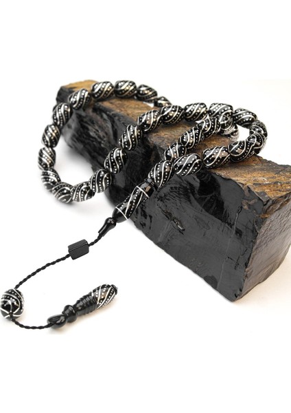 Oltu Taşı Çeşmi Arası Çeşmi Işlemeli Tespih fiyatları