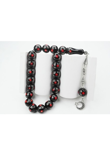 Maskot Mercan Karpuz Işlemeli oltu Sıkma Tespih