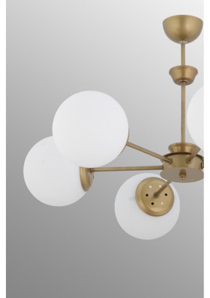 Şık 6'lı Eskitme Beyaz Glop Camlı Avize, Evinizde Şıklık ve Zarafet Sağlar modelleri