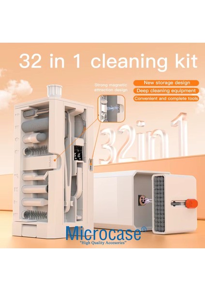 Çok Fonksiyonlu Elektronik Temizleme ve Fırça Seti, 32 Parça, Pratik ve Güçlü Temizlik fiyatları
