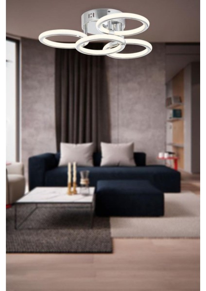 Bej 4'lü Plofonyer LED Avize, Şık ve Modern Aydınlatma Seçeneği fiyatları