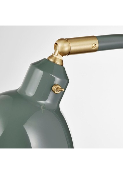 Gri-Yeşil Yer ve Okuma Lambası, 38X27X22 Cm, Şık ve Kullanışlı Tasarım indirimleri