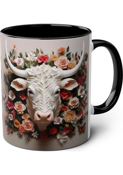 Amerikan Bizonu Buffalo Temalı Baskılı Kupa