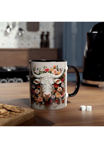 Amerikan Bizonu Buffalo Temalı Baskılı Kupa