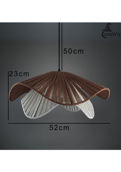 Iki Renkli Nergis Pamuk Makrome Zincir, 2mm Ip, Kahverengi, Şık ve Hafif Tasarım indirimleri