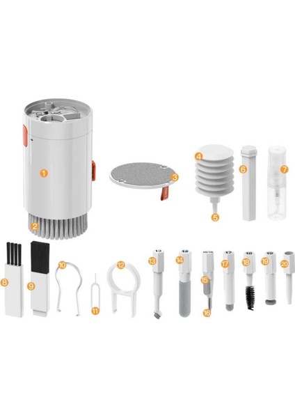 Çok Fonksiyonlu Elektronik Temizlik Seti, 20'li Paket, Güçlü ve Güvenli Temizlik fiyatları