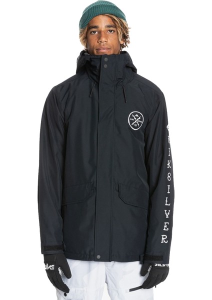 Erkek Snowboard Ceketi In The Hood JK Siyah Kayak/Snowboard Giyim fırsatları