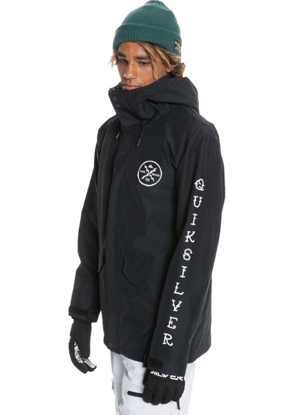 Erkek Snowboard Ceketi In The Hood JK Siyah Kayak/Snowboard Giyim indirimleri