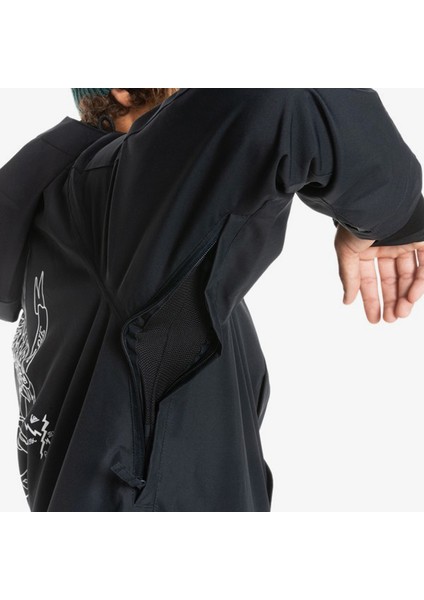 Erkek Snowboard Ceketi In The Hood JK Siyah Kayak/Snowboard Giyim