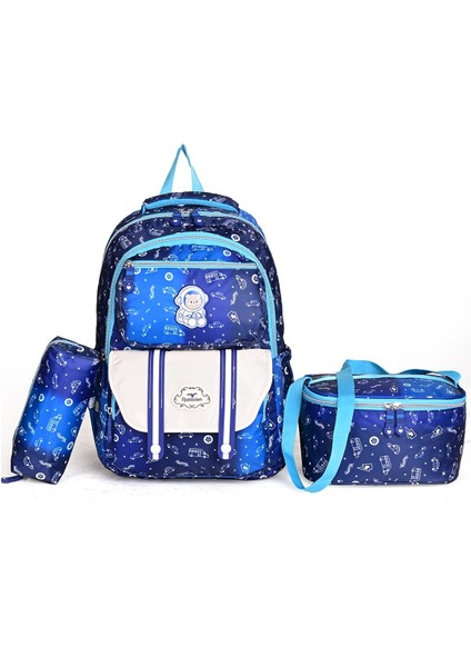 1380 Üçlü Set – Okul Çantası, Beslenme Çantası & Kalemlik